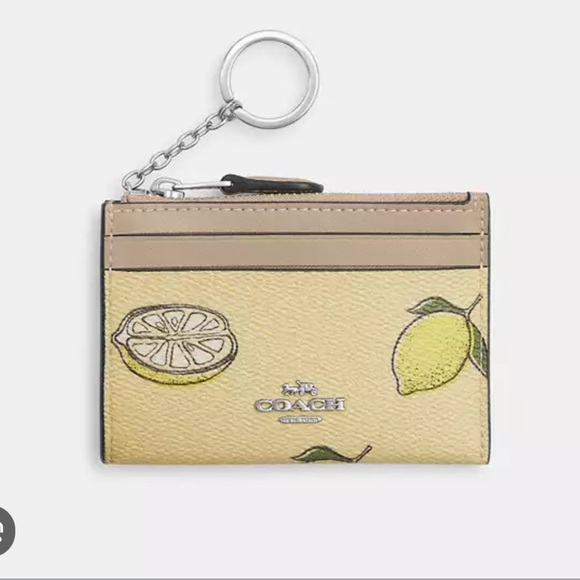 Coach Lemon Design Key & Card Holder - Picture 1 of 2